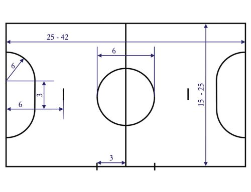 Разметка игрового поля МИНИ-ФУТБОЛ