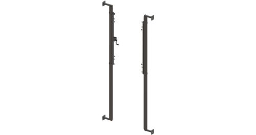 Стойки волейбольные с регулировкой высоты и механизмом натяжения (пристенное крепление) СТ-349