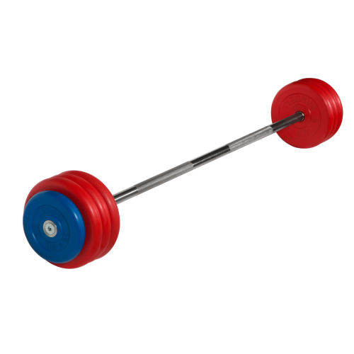 Штанга неразборная 40 кг цветная MB Barbell MB-BarMW-C40