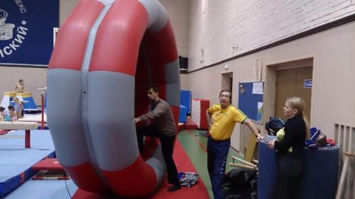 Надувной торовый батут (2 кольца)#6