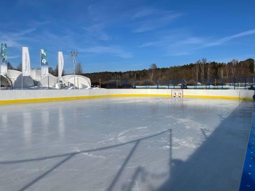 Хоккейная площадка 56х26 м стеклопластик#3