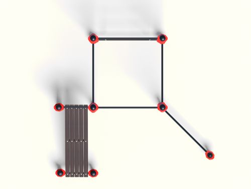 Уличный спортивный комплекс Воркаут ТС-43#7