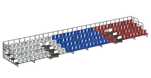Трибуна сборно-разборная 4-х рядная на 132 места СТ-296 Трибуна сборно-разборная 4-х рядная на 132 места СТ-296