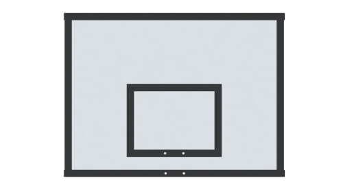 Щит баскетбольный тренировочный 1200х900 из МДФ 12 мм (на раме) СТ-162#2