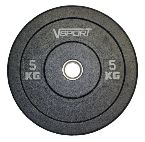 Диск бамперный черный 5 кг V-SPORT FTX-1037-5
