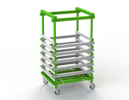 Корзина для хранения акваинвентаря 600х600х1000 мм (без колес)#2