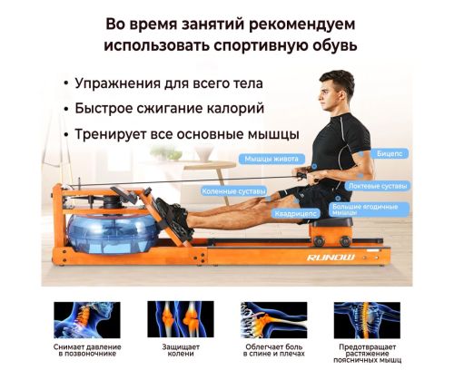 Гребной тренажер DFC 6203B#3 Гребной тренажер DFC 6203B#3