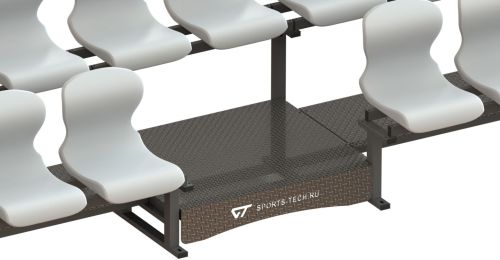 Трибуна сборно-разборная 2-х рядная на 18 мест СТ-240#2 Трибуна сборно-разборная 2-х рядная на 18 мест СТ-240#2