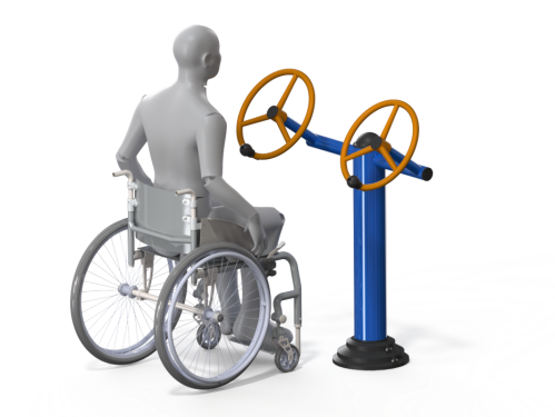 Уличный тренажер для людей с ограниченными возможностями Рули