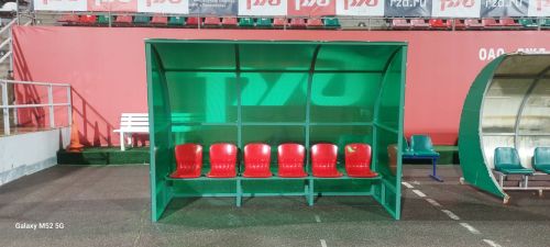 Скамейка для запасных игроков (6 мест, боковины закрыты) СТ-167#5 Скамейка для запасных игроков (6 мест, боковины закрыты) СТ-167#5