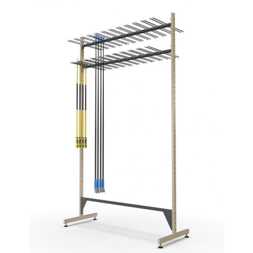 Вешалка для лыжных палок «Стандарт» мобильная 2-сторонняя