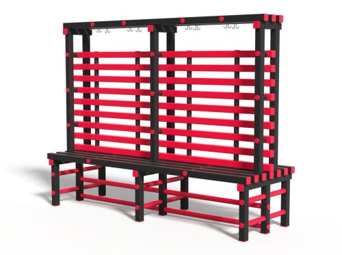 Скамья двухсторонняя 2000х735х1700 мм