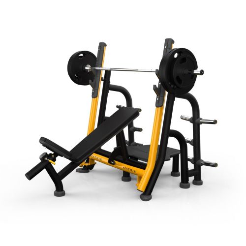 Олимпийская скамья с положительным наклоном с доводчиком MAGNUM MATRIX MG-A679