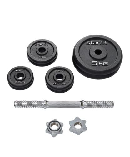 Гантель разборная чугунная STARFIT DB-715 16 кг Гантель разборная чугунная STARFIT DB-715 16 кг