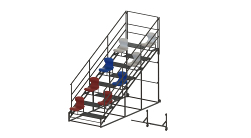 Вышка судейская для легкой атлетики (8 мест) СТ-18
