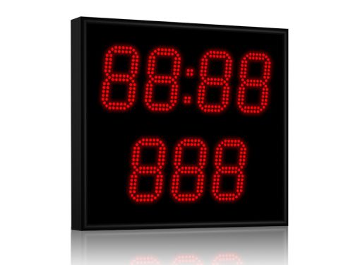 Табло для гиревого спорта 550x500 мм R 0.5 Кд красный (мастер-табло)