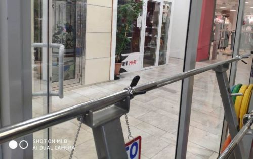 Гриф тренировочный с замками 1800 мм (хромированный) V-SPORT ST510#2 Гриф тренировочный с замками 1800 мм (хромированный) V-SPORT ST510#2