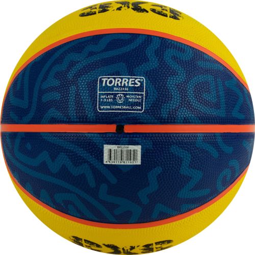 Мяч баскетбольный TORRES 3х3 Outdoor №6 (резина)#5 Мяч баскетбольный TORRES 3х3 Outdoor №6 (резина)#5