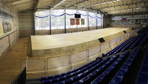 Помост для борьбы на три ковра 41,5х15,5х0,8 м СТ-180#4