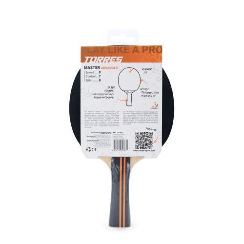 Ракетка для настольного тенниса TORRES Master 3* (коническая ручка)#2