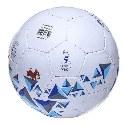 Мяч футбольный ATEMI CRYSTAL JUNIOR №5 (ПВХ) бело-сине-голубой#3