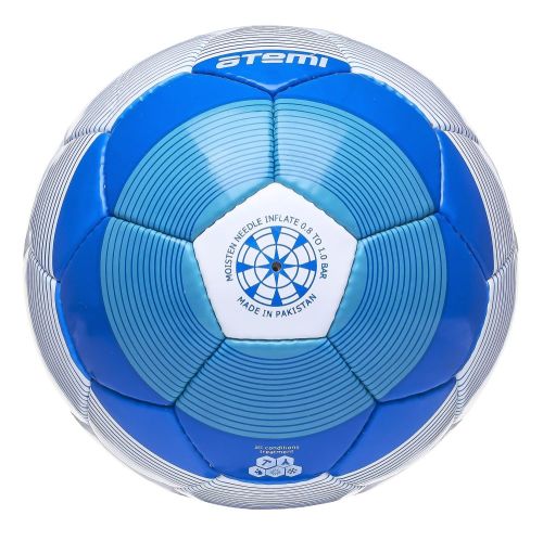 Мяч футбольный ATEMI BULLET №5 (ПУ) сине-белый#4 Мяч футбольный ATEMI BULLET №5 (ПУ) сине-белый#4