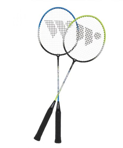 Набор для бадминтона WISH Steeltec 216 (2 ракетки+2 волана), зеленый/синий#2