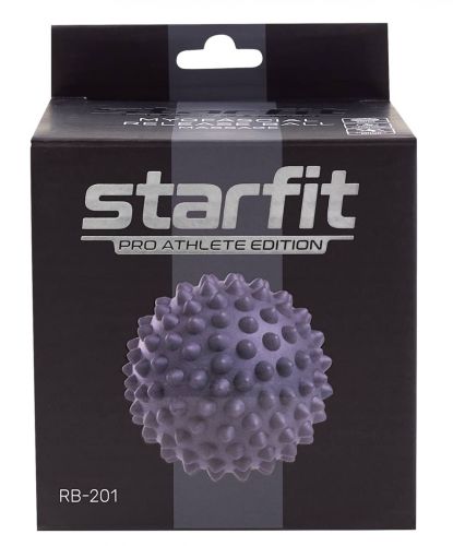 Мяч массажный для МФР STARFIT RB-201 9 см (серый)#2 Мяч массажный для МФР STARFIT RB-201 9 см (серый)#2