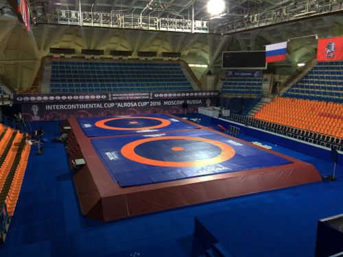 Помост для борьбы на три ковра 41,5х15,5х0,8 м СТ-180#2