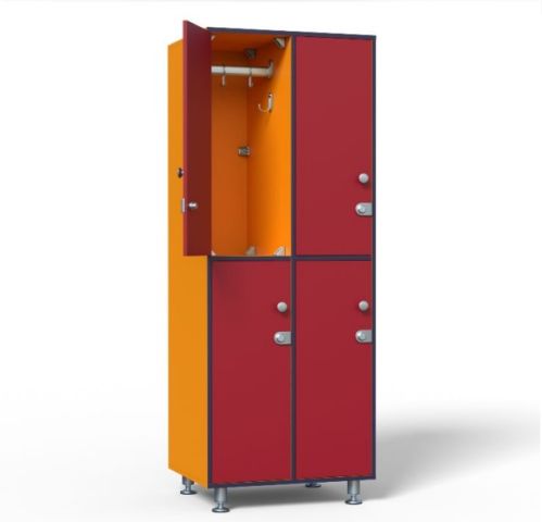 Шкаф для раздевалок HPL ТС 1-20 600х500х1850 мм