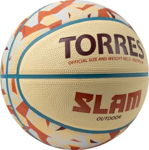 Мяч баскетбольный TORRES Slam №5 (износостойкая резина)#3 Мяч баскетбольный TORRES Slam №5 (износостойкая резина)#3