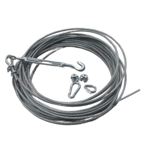 Трос для в/б сетки в оплетке 12,5 м, d=4 мм (с талрепом) СТД-17