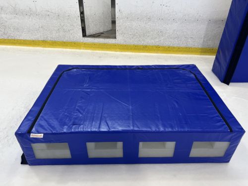 Мат для шорт-трека 2х1,2х0,2 м ЭКОНОМ (спец. тент, липучки, люверсы) МШ-1#8