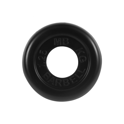 Диск обрезиненный 1,25кг, d=51мм (черный) MB Barbell MB-PltB51-1,25