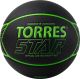 Мяч баскетбольный TORRES Star №7 (ПУ) черно-зеленый#5 Мяч баскетбольный TORRES Star №7 (ПУ) черно-зеленый#5