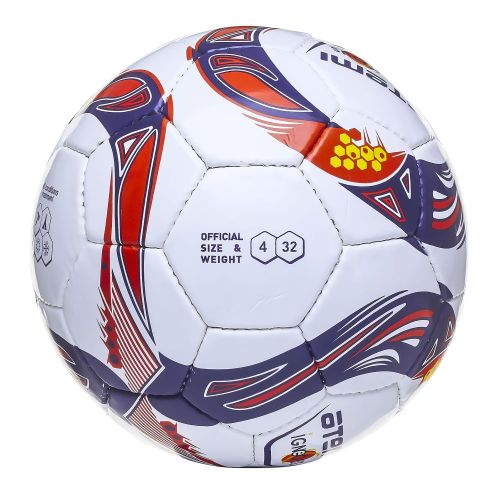 Мяч футбольный ATEMI IGNEOUS №4 (ПУ+ПВХ) бело-сине-оранжевый#4 Мяч футбольный ATEMI IGNEOUS №4 (ПУ+ПВХ) бело-сине-оранжевый#4