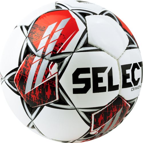 Мяч футбольный SELECT Diamond V23 №5 FIFA Basic (ТПУ) бело-красный#2 Мяч футбольный SELECT Diamond V23 №5 FIFA Basic (ТПУ) бело-красный#2