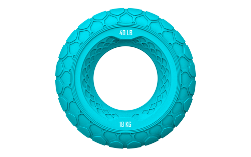 Набор из двух массажных мячей с кистевым эспандером Original FitTools FT-SM3ST-TQ#7
