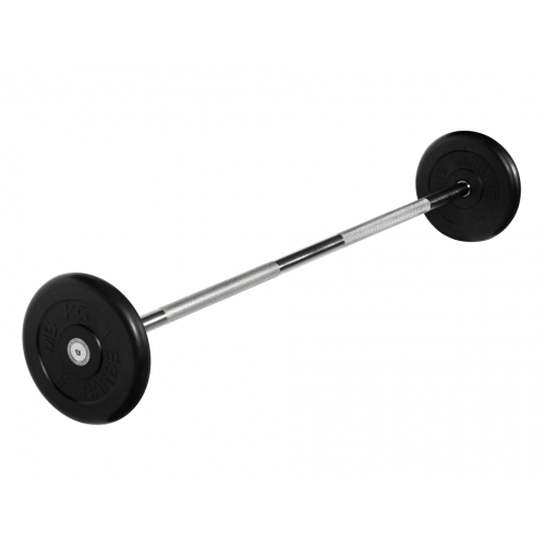 Штанга неразборная 15кг черная MB Barbell MB-BarMW-B15