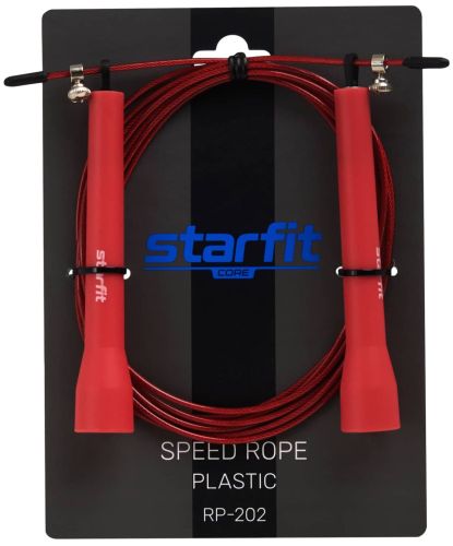 Скакалка скоростная с подшипниками STARFIT RP-202 3 м (красный)#4 Скакалка скоростная с подшипниками STARFIT RP-202 3 м (красный)#4