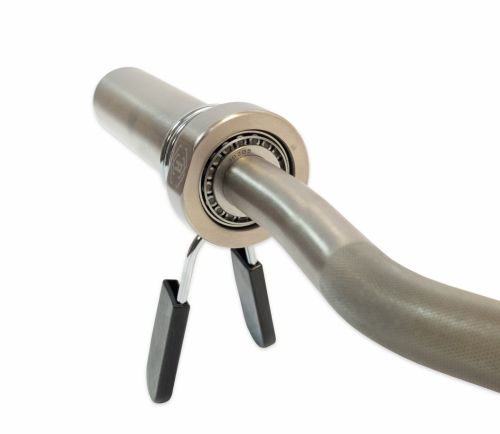 Гриф олимпийский слабоизогнутый 47" REBEL R-OB47-Z-CBR (с упорными подшипниками и замками)#6