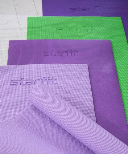 Коврик для йоги и фитнеса STARFIT FM-101 PVC 173x61х0,4 см (фиолетовый)#5
