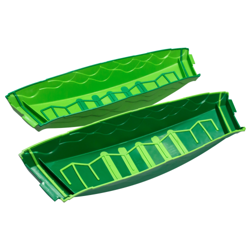 Дорожка тактильная волнистая (8 элементов) зеленая#3