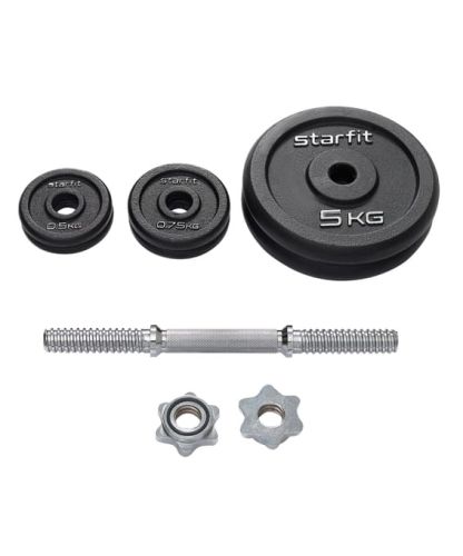 Гантель разборная чугунная STARFIT DB-715 14 кг Гантель разборная чугунная STARFIT DB-715 14 кг