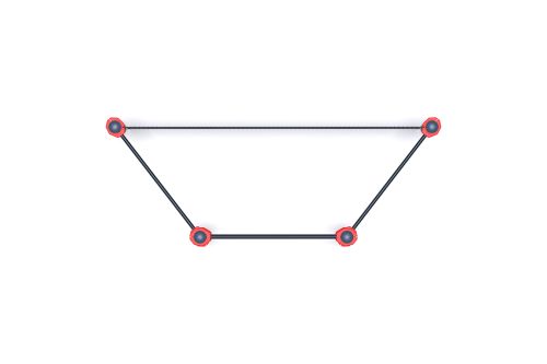 Мишень на стойках квадратная для тестирования инвалидов и лиц с ОВЗ#3