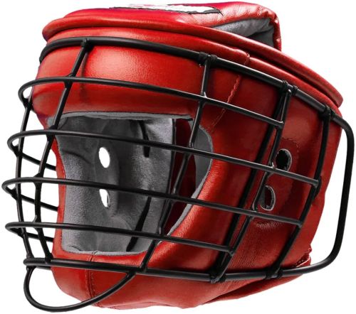 Шлем для армейского рукопашного боя ТИТАН-2 с металлической маской, S (иск.кожа)#2 Шлем для армейского рукопашного боя ТИТАН-2 с металлической маской, S (иск.кожа)#2