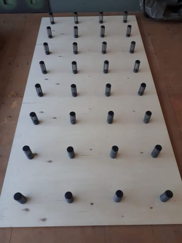 Помост с амортизаторами из пружин 14х14 м#2