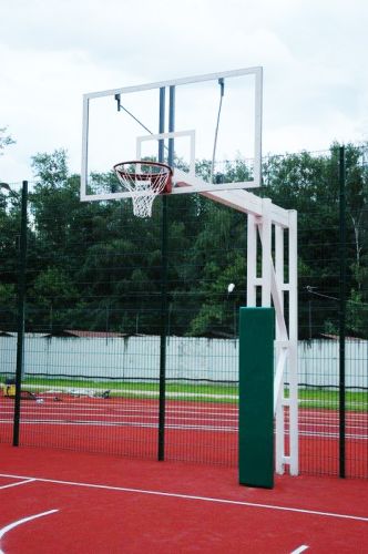 Стойка баскетбольная уличная стационарная, усиленная, вынос 2,2 м (с кольцом и сеткой) СТ-36#6 Стойка баскетбольная уличная стационарная, усиленная, вынос 2,2 м (с кольцом и сеткой) СТ-36#6
