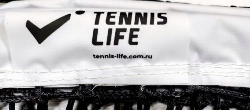 Сетка для большого тенниса TENNIS LIFE TN2-3 мм 12,7х1,05 м (двойное плетение) с тросом#4