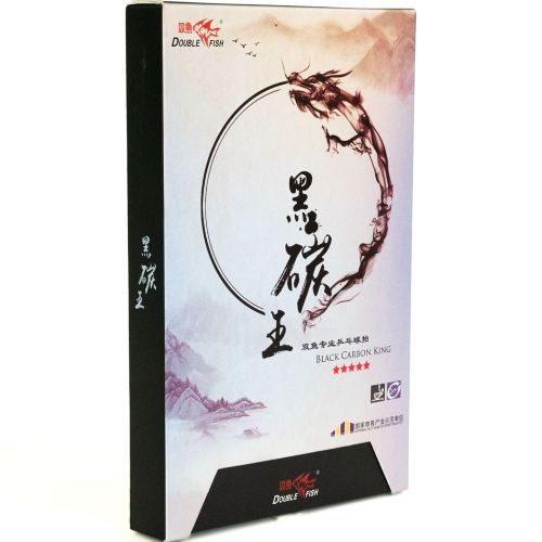 Ракетка для настольного тенниса DOUBLE FISH Black Carbon King Racket 5***** (коническая ручка) ITTF Approved#7 Ракетка для настольного тенниса DOUBLE FISH Black Carbon King Racket 5***** (коническая ручка) ITTF Approved#7